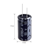 50V4700UF Long Life In-Line Electrolytic Capacitor 4700UF 50V Size 22X35MM
