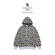 ADLV [acme de la vie] Ac Bear Camo Allover Hoodie Zip Up Grey (50021SCMHDU_S6GYXX)