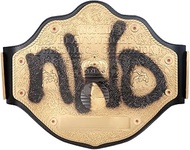 WWE AUTHENTIC WEAR NWO Spraypaint WCW Championship Replica Title Belt Gold/Black