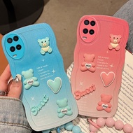 Casing oppo a54 4g Cute cat 3D phone case for oppo a54 4g case