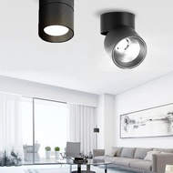 7W LED Downlight Foldable 90°Adjustable COB Surface Mounted Spotlight Ceiling Lamp For Living Room Kitchen Indoor Spot Light