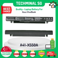 TECHMINAL - A41-X550A Battery Replacement for ASUS A450 P550 F550 k550 R510 X450 K550L F550V A41-X55