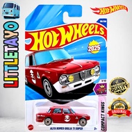MERAH Hot Wheels Alfa Romeo Giulia T1 Super Red Classics Car Momo Performa
