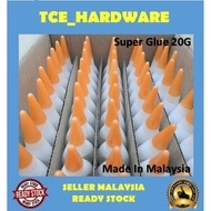 502 Super Glue 20GRM (3 SECOND GLUE) Fast Dry Cair Waterly Type Glue (Not Gel Type) Made in Malaysia