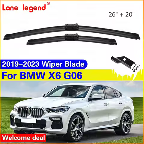 For BMW X6 G06 X6M F96 2019 2020 2021 2022 2023 Front Wiper Windshield Blades Window Windscreen Brus