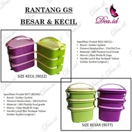 [RANTANG GS BESAR] GJS - RANTANG SUSUN 3 PLASTIK GOLDEN SUNKIST 9007 - LUNCH BOX