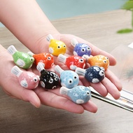 Hotel Chopstick Holder Creative Pufferfish Chopstick Rest Cute Pufferfish Ceramic Chopstick Holder