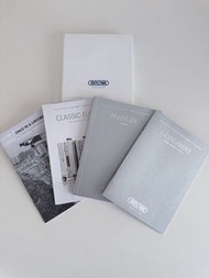 Rimowa Classic Cabin Warranty certificate and manul