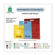 Oval spunbond screen printing bag 20x25, 25x35, 30x40