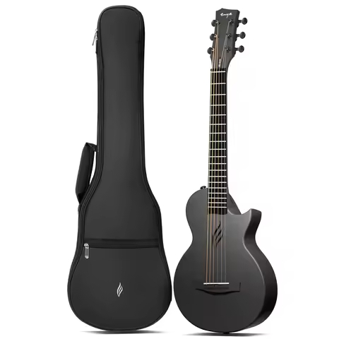 Enya Nova Go Mini Carbon Fiber Acoustic Guitar 1/4 Size Travel Acustica Guitarra w/Beginner Kids Sta