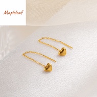 Original 916 gold  caring ear thread women's Earring Jewelry