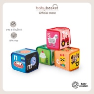ของเล่นเด็กบล๊อคผ้าต่อ Baby Einstein Alpha Stacks Soft Blocks