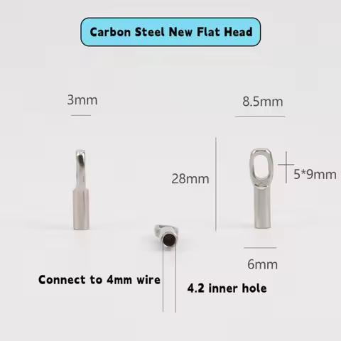 Carbon Steel Wire Puller Connector Head Connect To 4mm Wire Electrician Tools Wire Cable Elastic Thr