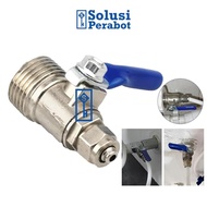 Ball Valve Connector 4 to 2 Points AK36 SP Metal Ball Valve Thread Stop Valve Connector Reverse Osmo