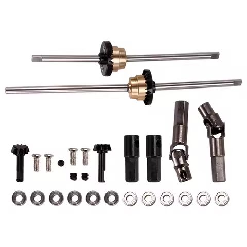Excellent-RC Car Upgrade Differential Kit For WPL C14 C24 MN D90 4WD RC Car Upgrade Parts