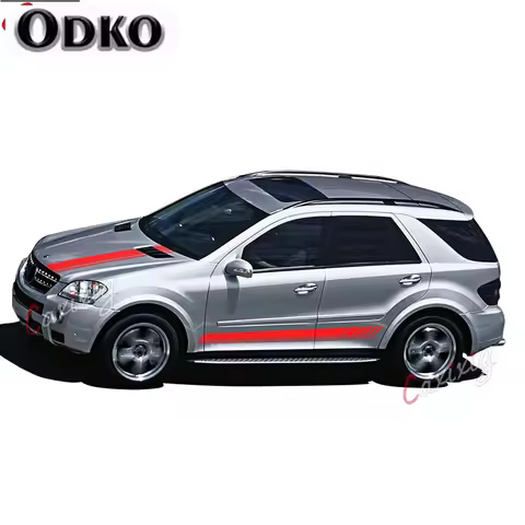 Car Styling Hood Cover Decal Side Stripes Skirt Sticker For Mercedes Benz Edition 1 AMG ML Class W16