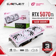 COLORFUL iGame GeForce RTX 5070 Ti Ultra OC SFF 16GB GDDR7 Graphics Card Black White