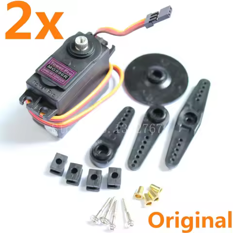 2Pcs Original Towerpro MG996R Digital Servo High Torque 11kg Metal Gear MG996 for JR RC Plane Robot 