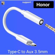 Type C 3.5mm Jack For Honor Magic 7 6 5 4 Pro 200 100 90/lite 70 50 X9 X9a X9c DAC Type-C To 3.5mm E