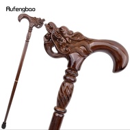 มังกรสีน้ําตาลไม้แฟชั่น Stick ตกแต่งแวมไพร์ Cosplay Party ไม้เท้าฮาโลวีน Mace Wand Crosier 92 ซม