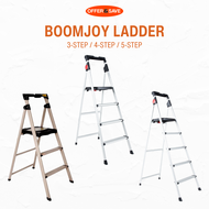 BOOMJOY Ladder Aluminium High Quality Ladder 3-Step / 4-Step / 5-Step Aluminium Gold &amp; Silver Ladder [Suitable For Lady]