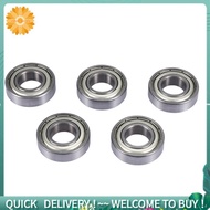 6002Z 15 x 32 x 9 mm shielded metal ball bearings 5 pcs, Silver
