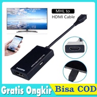 Kabel HDMI MHL Dari HP Ke TV Led Micro USB To HDMI Converter Untuk HP Android