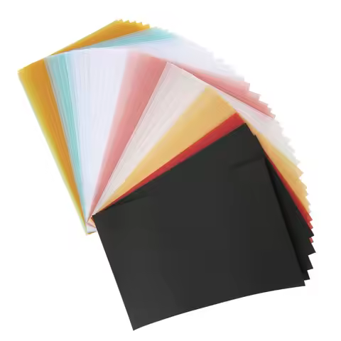 50pcs Tracing Coloured Sulfuric Acid Paper Translucent Multicoloured Transparent Paper 15×10CM Traci