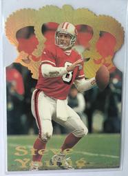 ~NFL~1995 Pacific Steve Young #DC-14 Gold Crown Die Cut Card