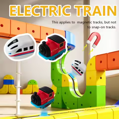 Magical Track Car Puzzle Toys, USB Rechargeable Electric Train Set Tracks For 4-8 Year Old Boy And G