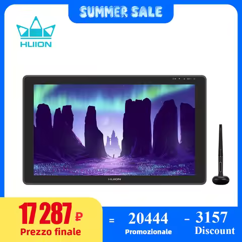 HUION Kamvas 22 Graphic Pen Tablet Monitor Pen Display 21.5 Inch Anti-glare Screen 120%s RGB Windows