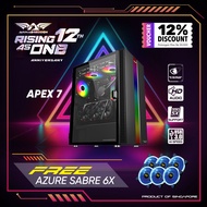 Casing PC Gaming Armaggeddon Tessarax Apex 7 E-ATX - RGB Strip Front Panel - Case PC Gaming
