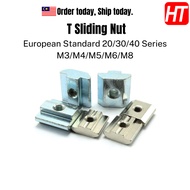 T Sliding Nut/T Slot Nut/T Sliding Hammer Head Block Square Nut Profile Nut for 20/30/40 Series Alum