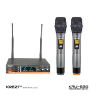 R E A D Y ! Mic Wireless KREZT KRU-820 KRU820 KRU 820 Dual Mic