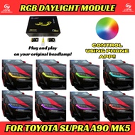Toyota Supra A90 RGB DRL Module Multi Colour LED Daylight Module App Control Plug & Play JDM Upgrade