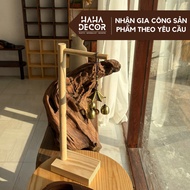 Wooden feng shui wind chime hanging shelf, decorative plant hanging shelf, Buddha hanging KGDB03-M2-