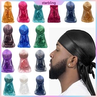 Star Men s Silky Head Wrap Durag Hat for Dreadlocks Braid Easy Hairstyle Management