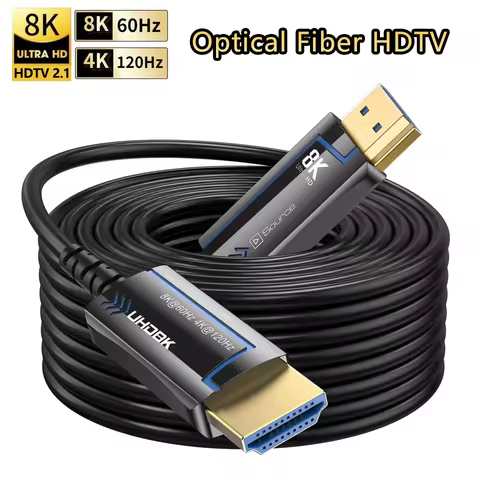 8K@60Hz HDMI 2.1 Fiber Optical Cable Ultra High Speed 48Gbps 4K@120Hz HDR eARC 3D For TV Projector P