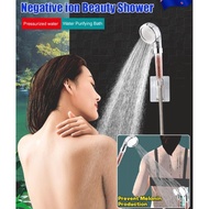 Household Shower Set Handheld Shower Head Pressurized Negative Ion Shower Set Bath Rainer Handheld Shower
