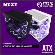 NZXT H9 Flow TG ATX Chassis - Black / White # CM-H91FB-01 / CM-H91FW-01