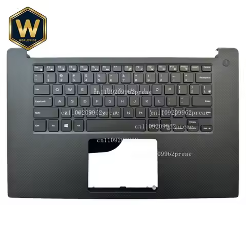 S For Dell XPS 15 9550/Precision 5510 Upper Case Palmrest with US Backlit Keyboard