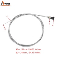 On SALE Universal Throttle Cable Push Pull Choke Cable 96" for Oregon Conduit Go Kart For Lincoln F1
