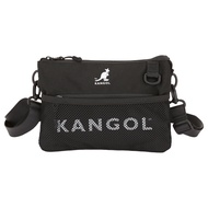 KANGOL Shoulder Bag กระเป๋าผ้าสะพายข้าง ลาย Kangol สีดำเขียว 64251703