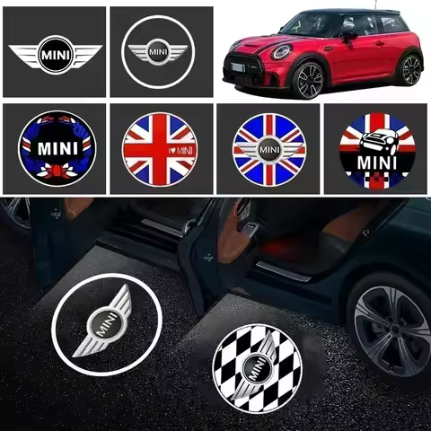 2Pcs New LED Light Car Door Projector Car Welcome Light For BMW Mini Cooper One S JCW R55 R56 R50 R5