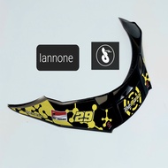 Spoiler 3D KYT Vendetta 2 Falcon Motif Terbaru [ Leopard Espargaro Iannone Spike Yellow Spike Red Do