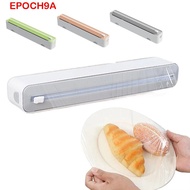 EPOCH9A Food Film Dispenser, Wall Mounted Space Saving Plastic Wrap , Universal Sliding Magnetic Suc