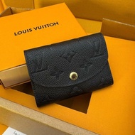 100%🆕 LV Rosalie Wallet 短款粒面牛皮革 黑色 零錢包 卡包