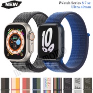 Nylon iWatch Band for A*ple Watch band Ultra  Series 8 7 5 6 3 4 2 1 SE 49mm 45mm 41mm 44mm 41mm 44mm 40mm 42mm 38mm Sports iWatch Strap t500 x7 t5 t55 ft50 w26 w46 w56