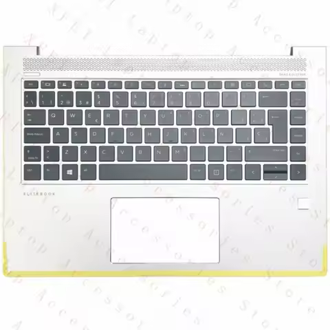 F FOR HP Elitebook 1040 G4 Spanish Silver Upper Case with Backlit Keyboard
