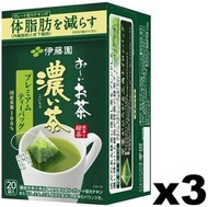 F16524_3 伊藤園減脂綠茶茶包 20's x (3包裝) 此日期前最佳：2026年12月31日